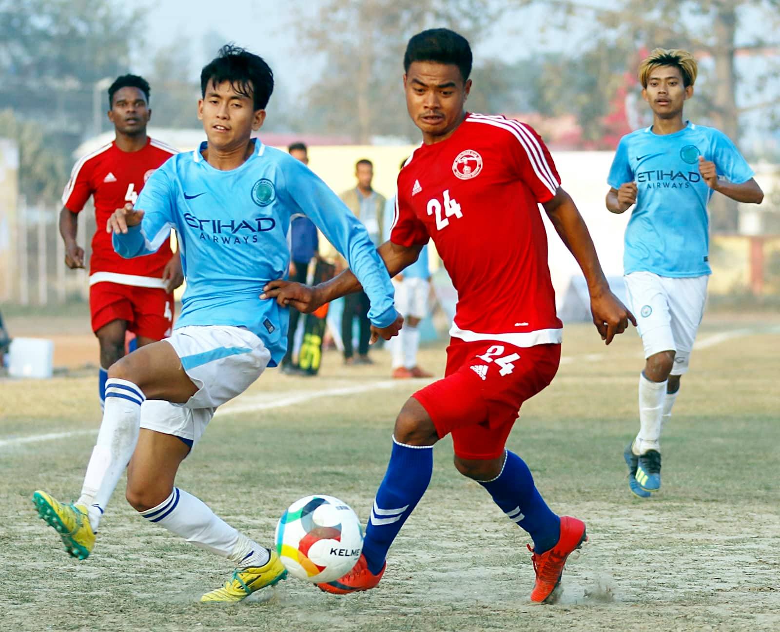 सुदूरपश्चिम खप्तड गोल्डकप : मोरङ ११ लाई पराजित गर्दै नेपाल पुलिस क्वाटरफाइनलमा