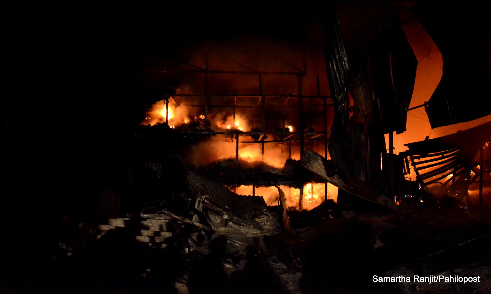 मध्यपुर थिमिमा ग्यास लिक हुँदा घरमा आगलागी