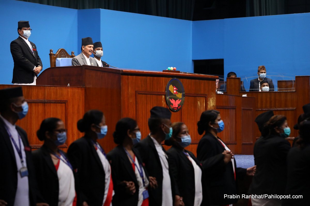 एमालेको अवरोधका बिच सभामुखले अघि बढाए संसद बैठक