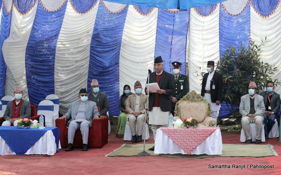शहीदको बलिदानकै कारण संघीय लोकतन्त्रिक शासन व्यवस्था सम्भव भयो : प्रधानमन्त्री देउवा