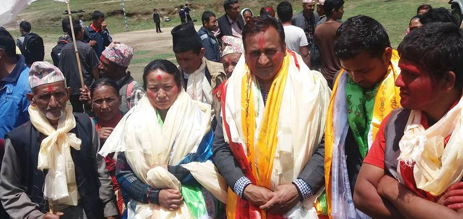 दोलखाको शैलुङ गाउँपालिका अध्यक्ष र उपाध्यक्षमा एमाले विजयी