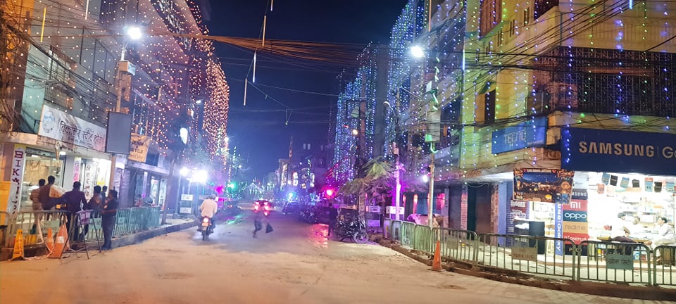 आर्थिक नगरी वीरगंजमा कोरोनाका कारण दीपावली फिक्का