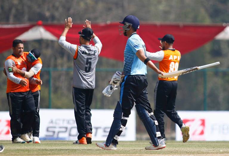 ज्ञानेन्द्र मल्ल र नन्दन यादवको अर्धशतकमा वाग्मतीले एपीएफलाई दियो २ सय ३४ रनको लक्ष्य