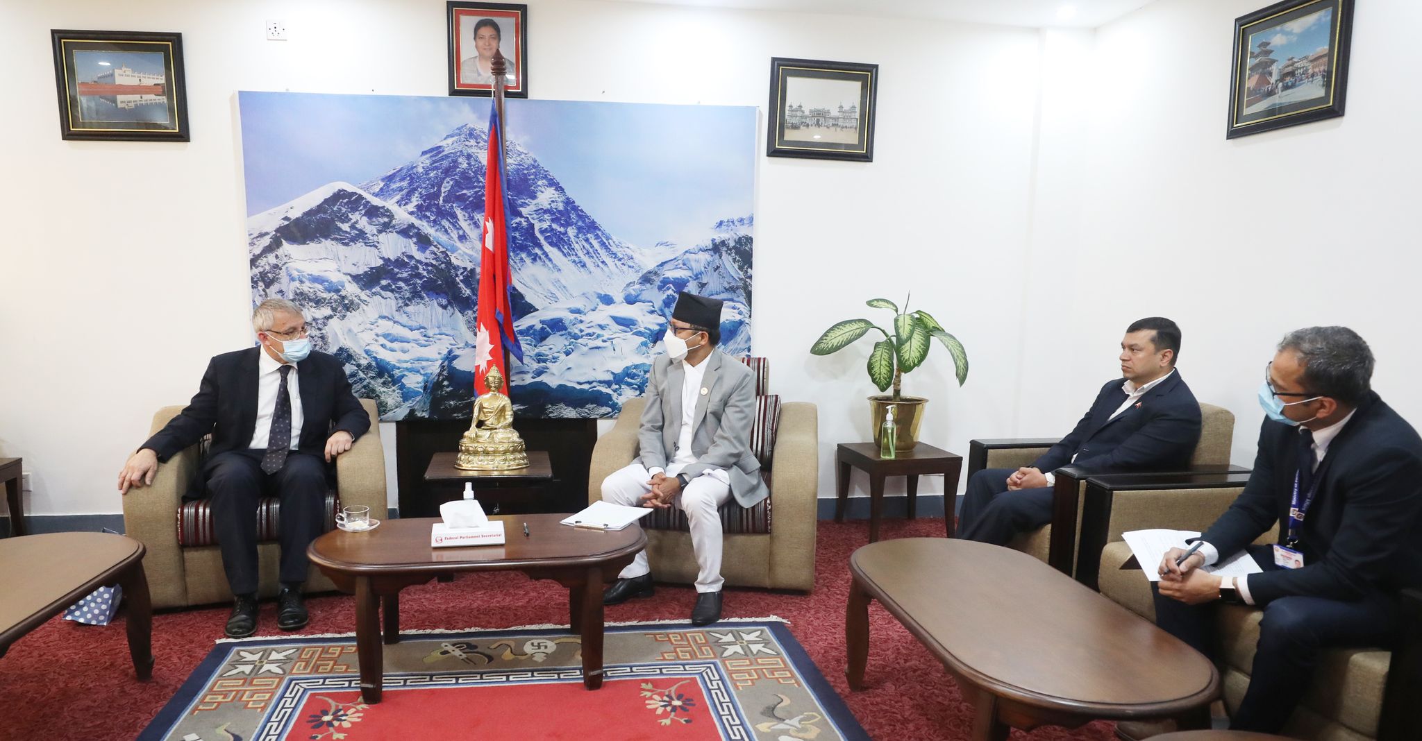 राष्ट्रिय सभाका अध्यक्ष तिमिल्सिना र इजरायलका राजदूत गोडेरबीच शिष्टाचार भेट