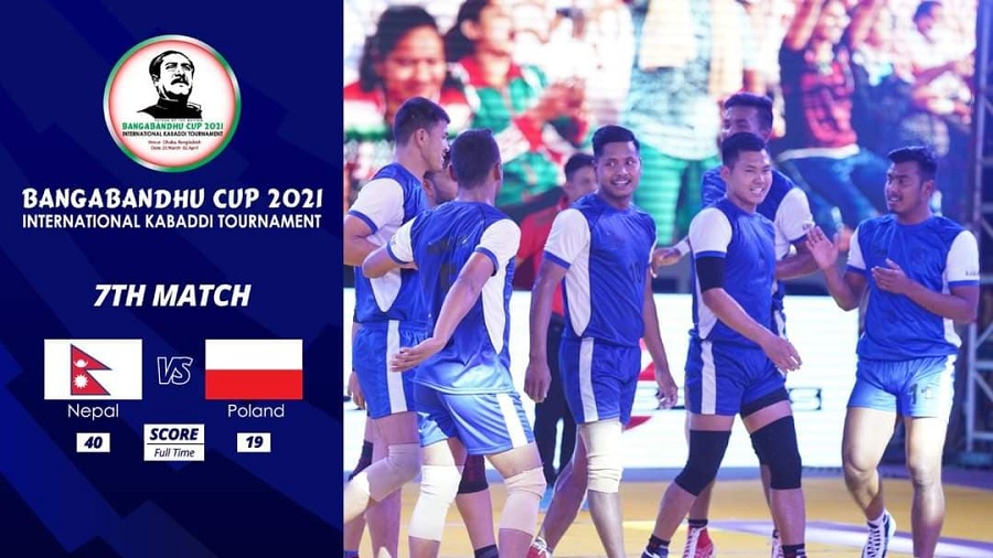 बंगलादेशमा जारी कबड्डीमा पोल्याण्डमाथि नेपालको जित, अर्को खेलमा केन्यासँग भिड्दै 