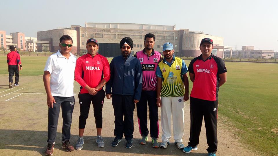 नेपाली क्रिकेट टीमको भारत भ्रमण : पहिलो अभ्यास खेलमा नेपाललाई २८२ रनको लक्ष्य