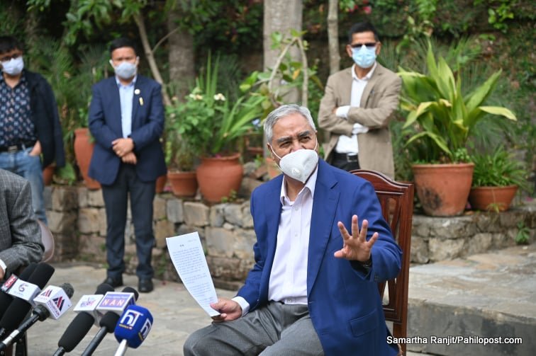 सरकारको कामप्रति आक्रामक देउवा, भने : भिडभाड र तडकभडक गर्दै सरकारले फैलायो कोरोना