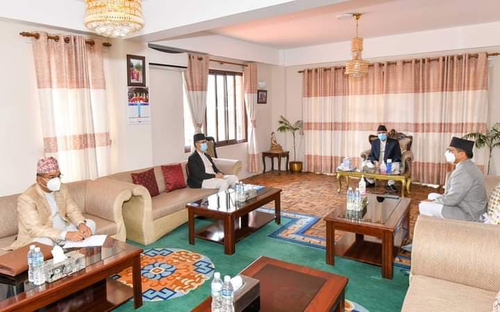 बालुवाटारमा संवैधानिक परिषद्को बैठक सुरु, सभामुख सापकोटा र देउवाले गरे बहिस्कार