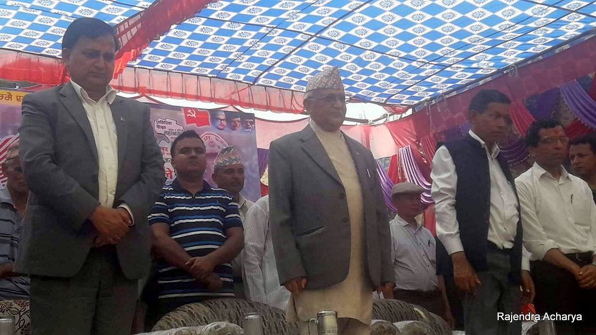कांग्रेसले नाम्लो लगाएर माओवादी बोक्यो : ओली
