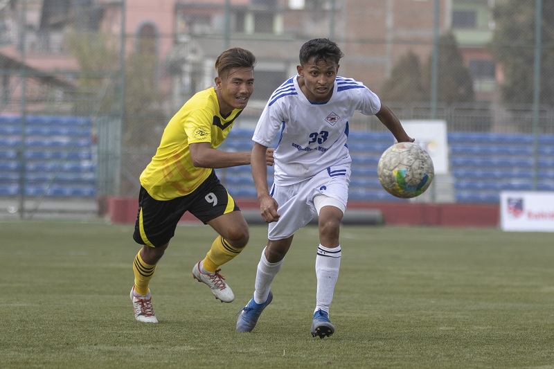 मिलन लिम्बूको ह्याट्रिकमा नयाँबस्तीमाथि ब्वाइज युनियनको जित