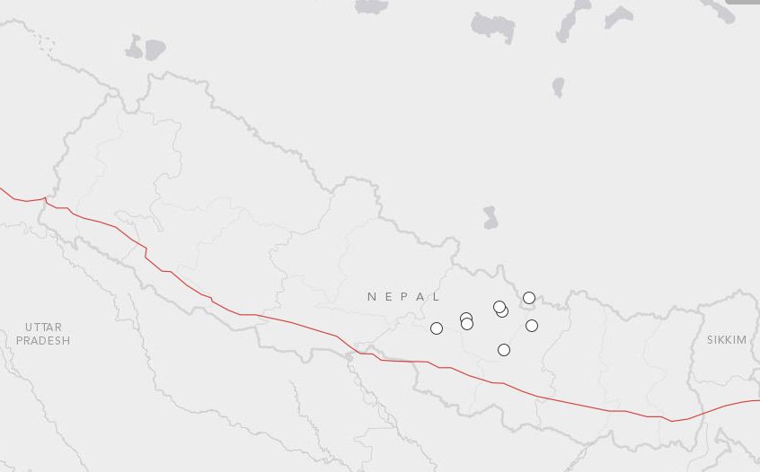 काठमाडौँ नजिक केन्द्र बनाएर ४.६ म्याग्निच्युडको भूकम्प