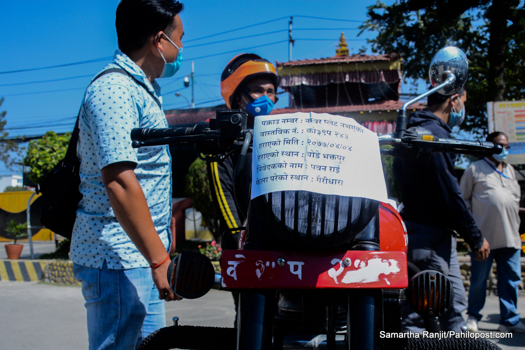 हराएका सवारी साधन खोजी गर्न प्रहरीको अप्रेसन, बिक्री हुनसक्ने बस्तीमा प्रहरीको सुराकी