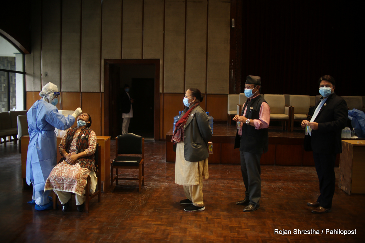 संसद सचिवालयले पीसीआर परीक्षण गराउँदा १९ सांसद सहित १६० जनामा देखियो संक्रमण