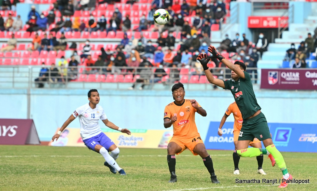 ए डिभिजन लिग : बराबरीमा सकियो संकटा र हिमालयन शेर्पाबिचको खेल