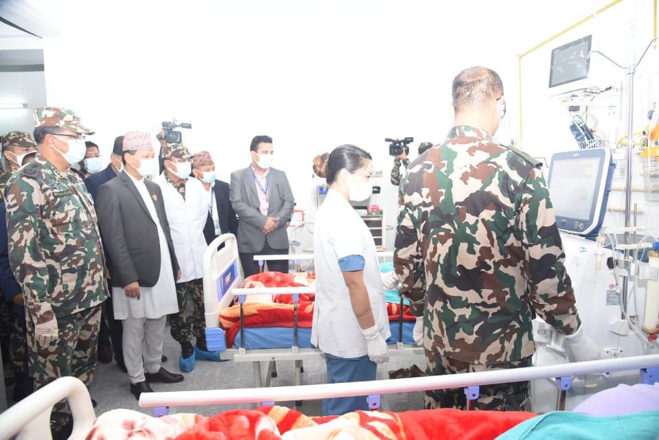छाउनी अस्पतालमा निःशुल्क हेमोडायलाइसिस सेवा सुरु, मेयर शाक्य र प्रधानसेनापतिले गरे उद्घाटन