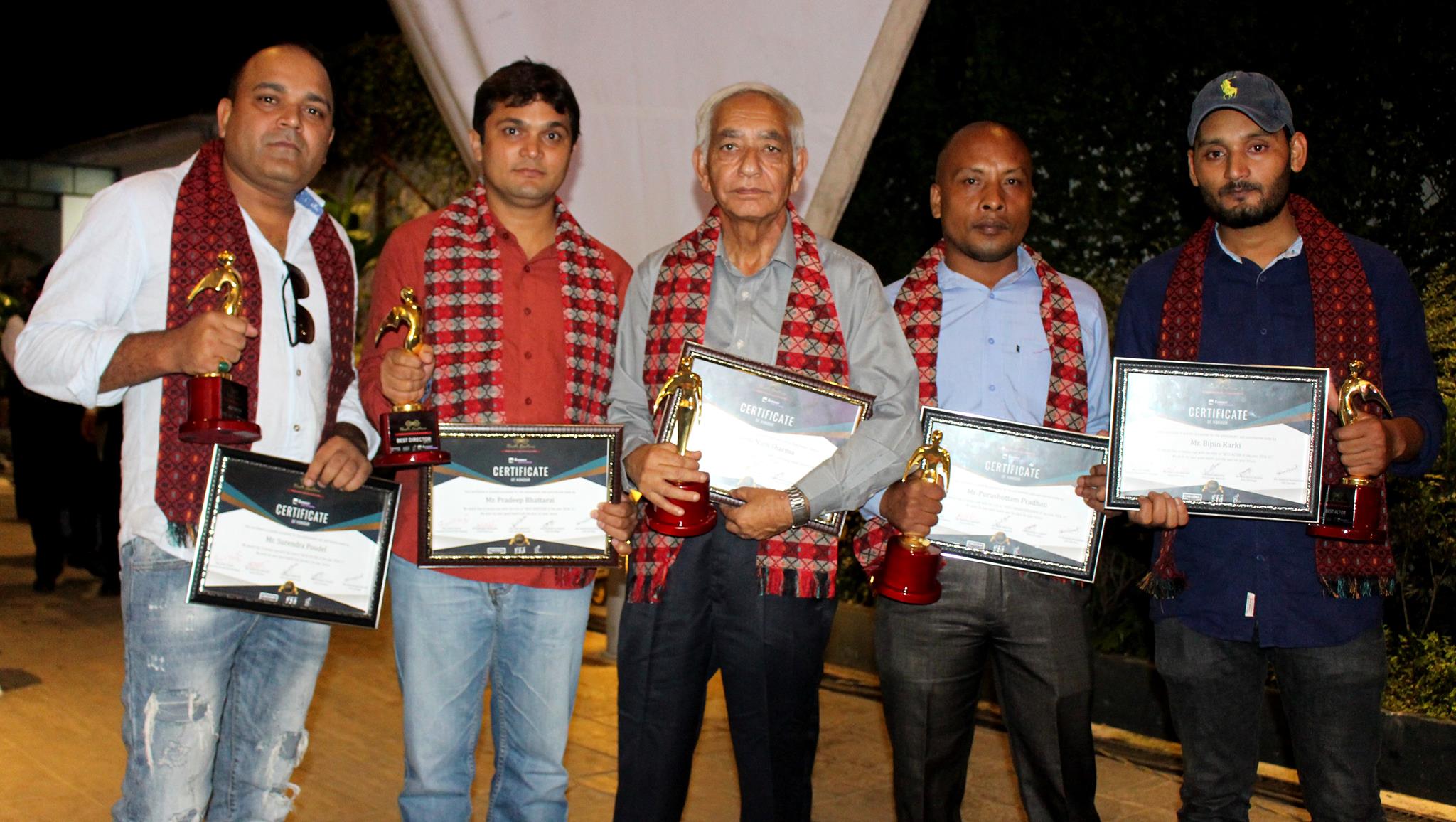 ‘एभरेष्ट सिने अनर’को पहिलो संस्करणमा ५ फिल्मकर्मी सम्मानित