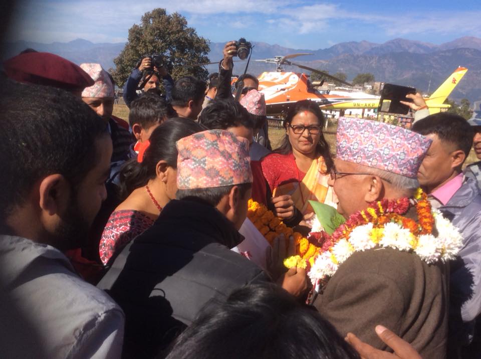 दैलेख पुगेर ओलीले भने -वामपन्थी सरकारको पहिलो काम पेट्रोलियम पदार्थको उत्खनन्