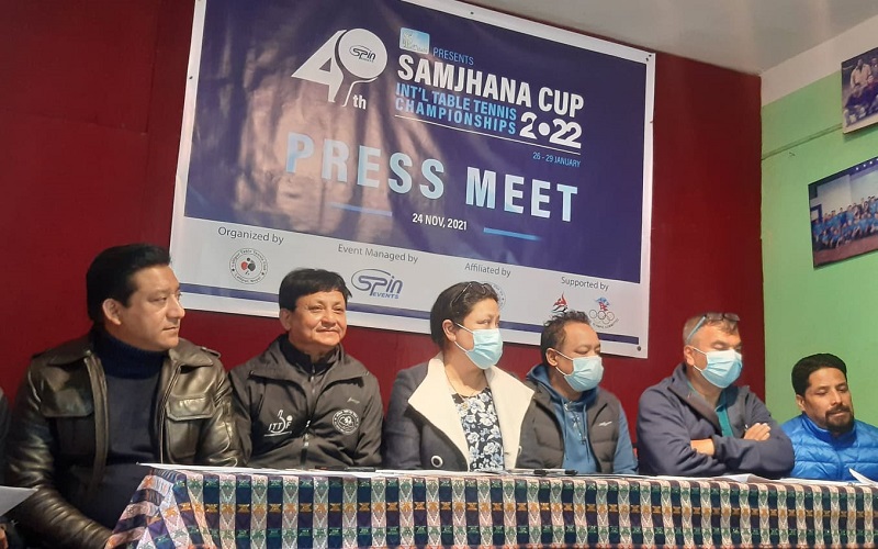सम्झना कप अन्तर्राष्ट्रिय टेबलटेनिस प्रतियोगिता माघ १२ बाट सुरु हुने