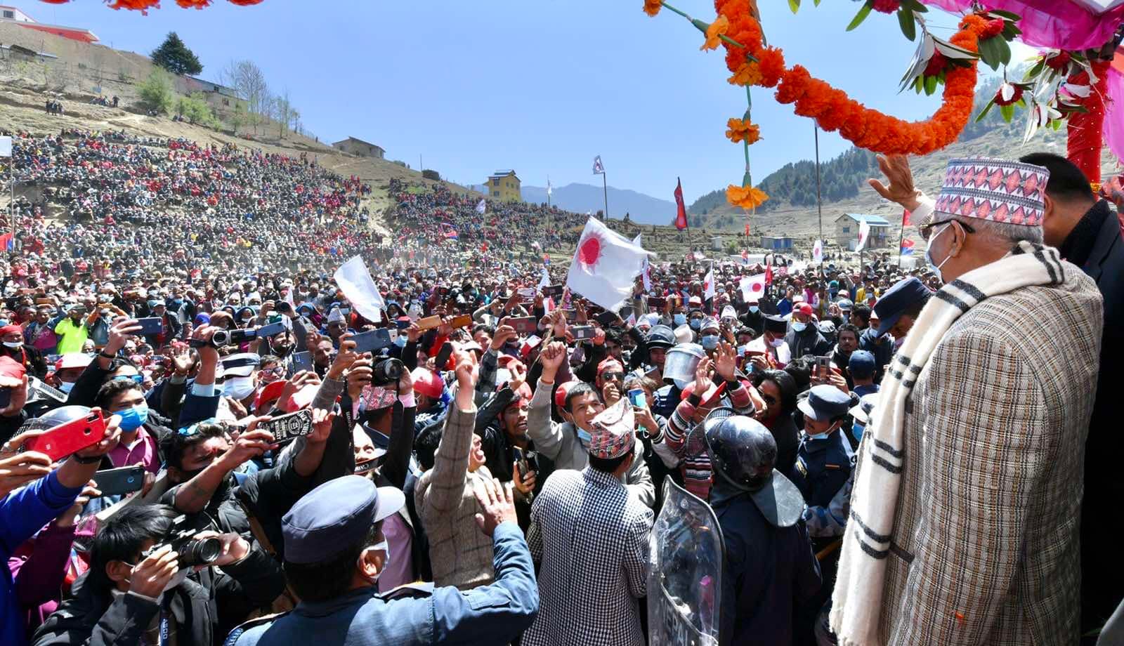 जहाँ ओलीको विशाल आमसभा, त्यहाँ एमाले शून्य