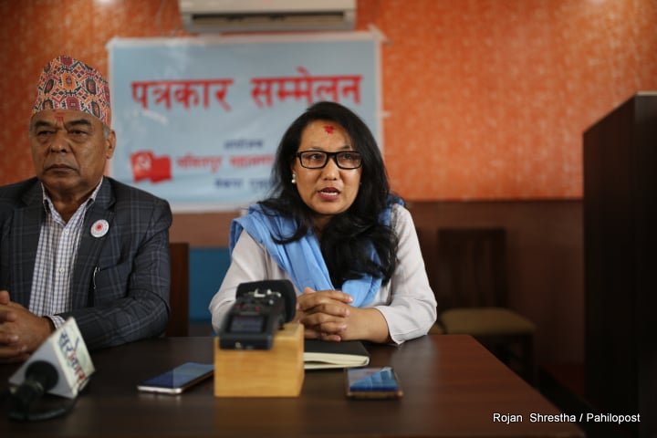 एमालेबाट ललितपुर महानगर उपप्रमुखकी उम्मेदवार मञ्जलीले भनिन् : गठबन्धनले महिलाको अधिकार खोस्यो