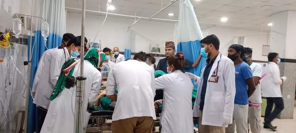 भैरहवामा एमालेको विजय जुलुसमा हिँडेको गाडी दुर्घटना, २४ जना घाइते