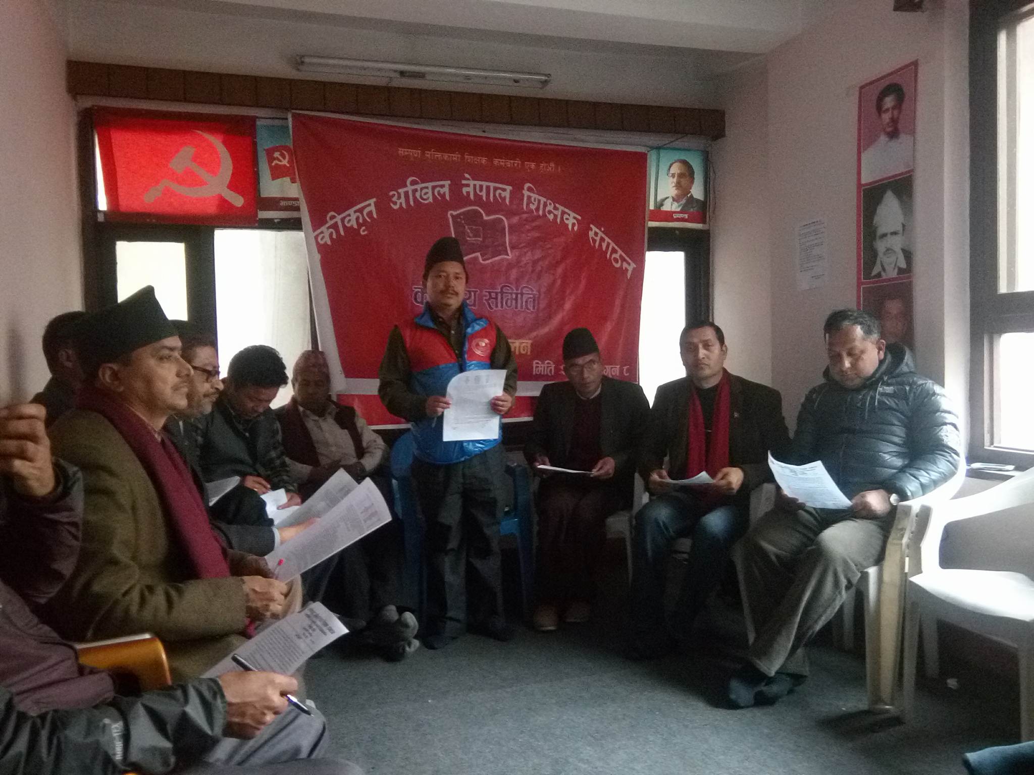 अखिल नेपाल शिक्षक संगठनको अध्यक्षमा शंकर अधिकारी