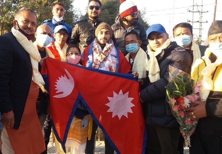 बडी बिल्डिङ प्रतियोगितामा सहभागी हुन जाने खेलाडीको बिदाइ