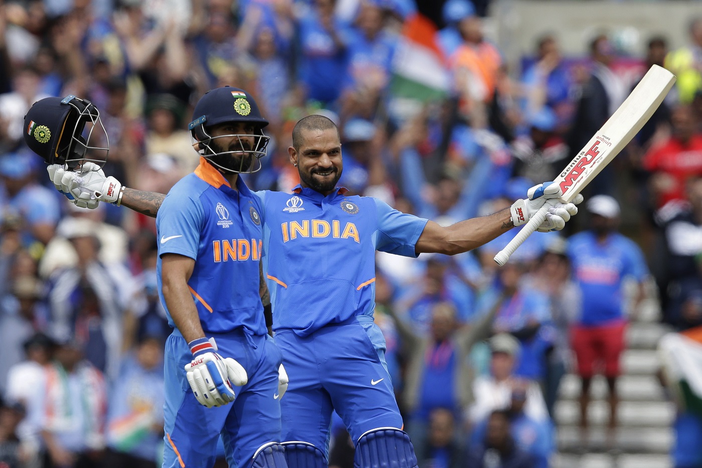 विश्वकप क्रिकेट : शिखर धवनको शतक, भारतले अष्ट्रेलियालाई ३६ रनले हरायो