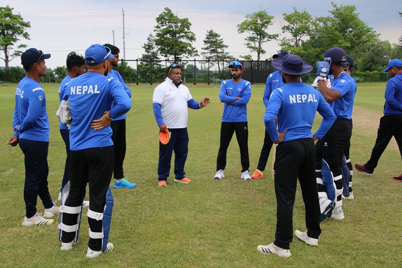 नेपाली क्रिकेट टोली क्यानडासँग भिड्दै