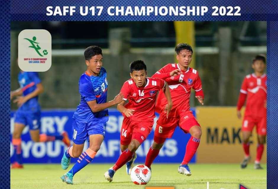 साफ यु-१७ फुटबलको फाइनलमा नेपाल ४-० ले पराजित, उपाधि यात्रामा भारत फेरि बन्यो बाधक