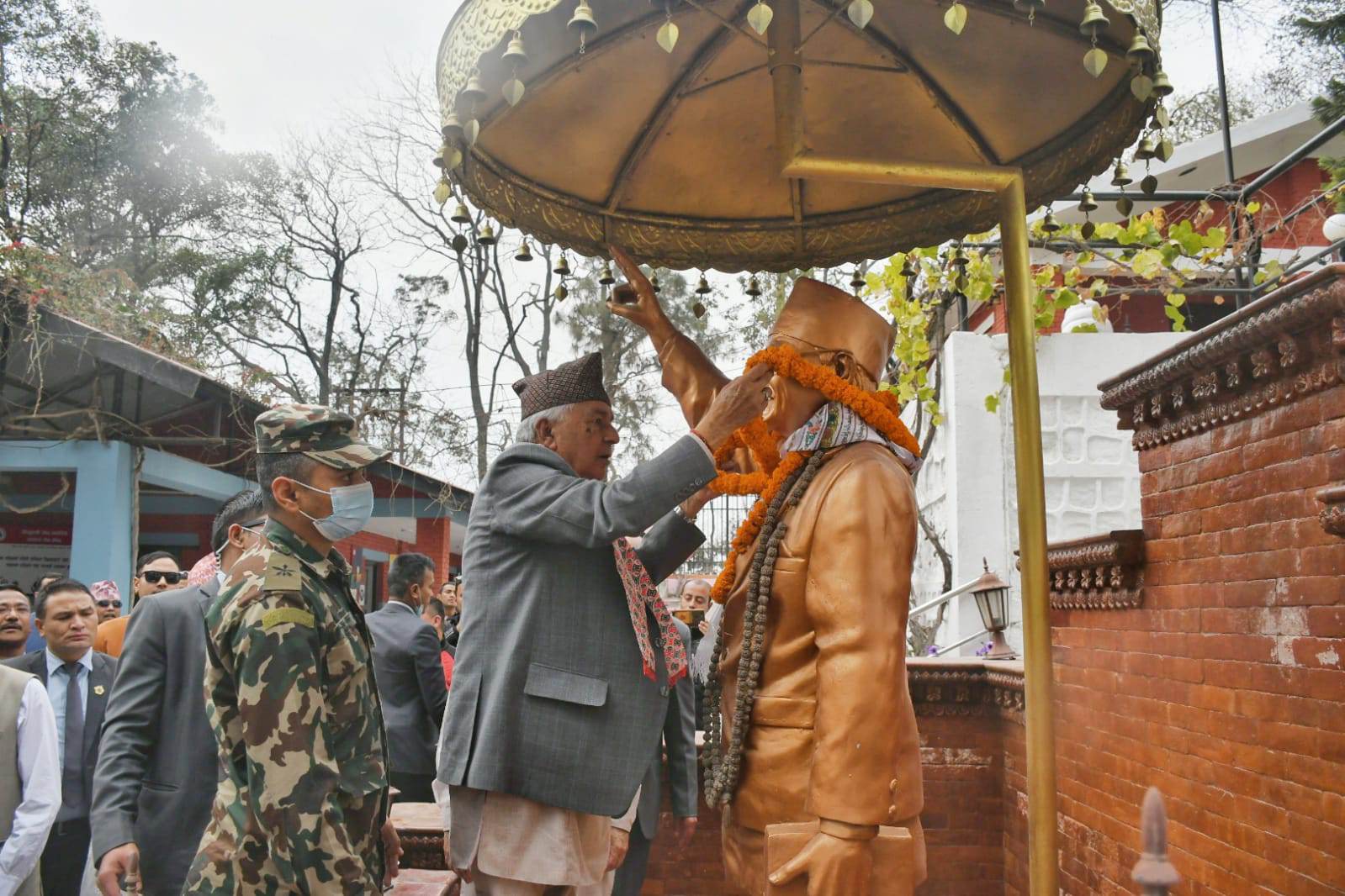 राष्ट्रपति पौडेल बाँडेगाउँमा