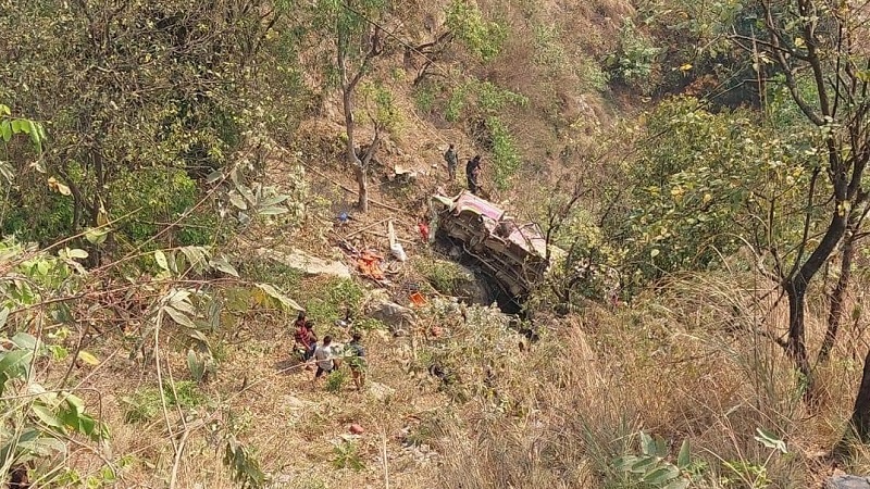 पाल्पाको जोरधारामा बस दुर्घटना, विस्तृत विवरण आउन बाँकी