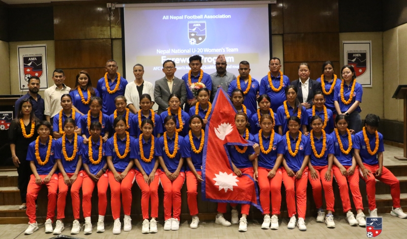 नेपाली यू-२० महिला फुटबल टोली म्यानमार जाँदै