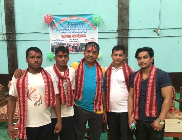 एसियन गेम्सका लागि विशेष प्रशिक्षण गर्न कुस्ती खेलाडी भारत प्रस्थान