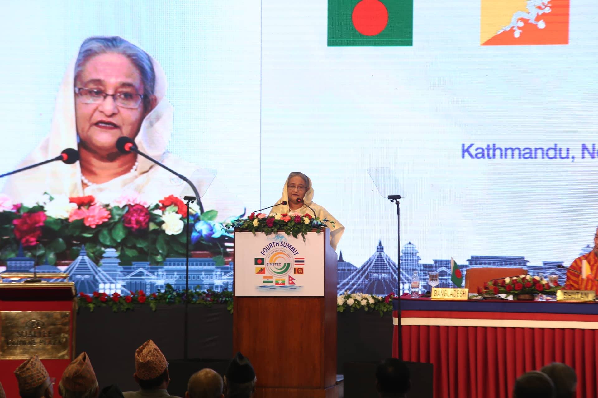 बिम्स्टेक सम्मेलनमा भावुक बंगलादेशका प्रधानमन्त्री, सम्झिइन् परिवारको नरसंहार