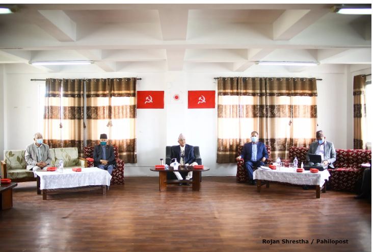 एमाले स्थायी कमिटीको बैठक आजै तीन बजेपछि बस्नेगरि स्थगित,विधान महाधिवेशनको बारेमा छलफल