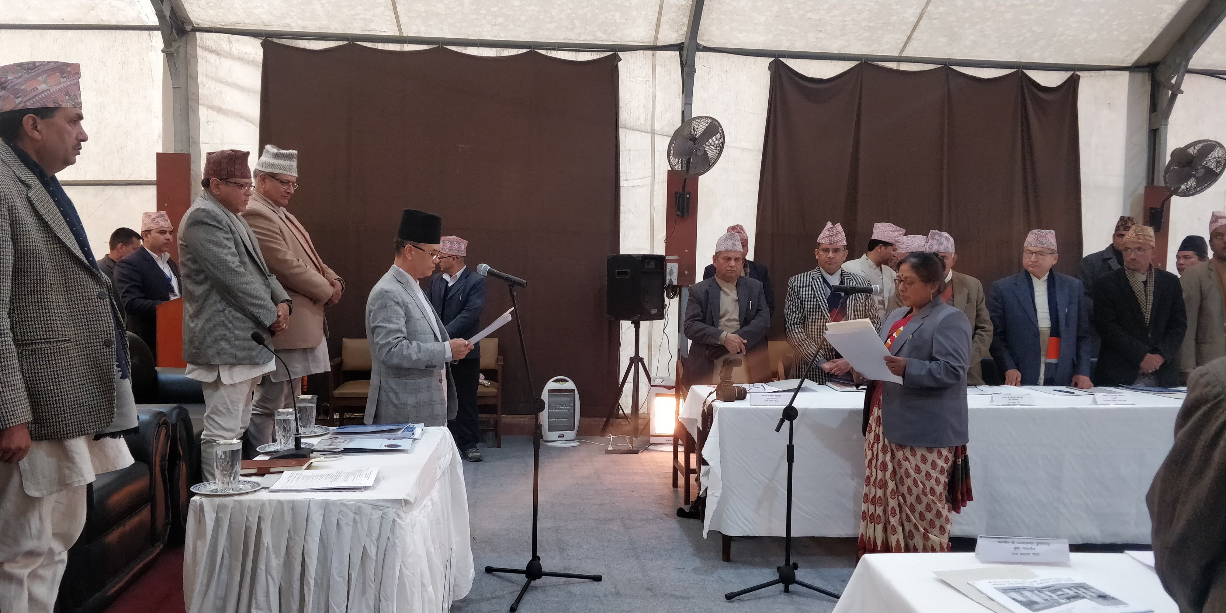 मुख्य न्यायाधीश माथेमाको शपथ, उच्च अदालत सुर्खेतमा पदस्थापन
