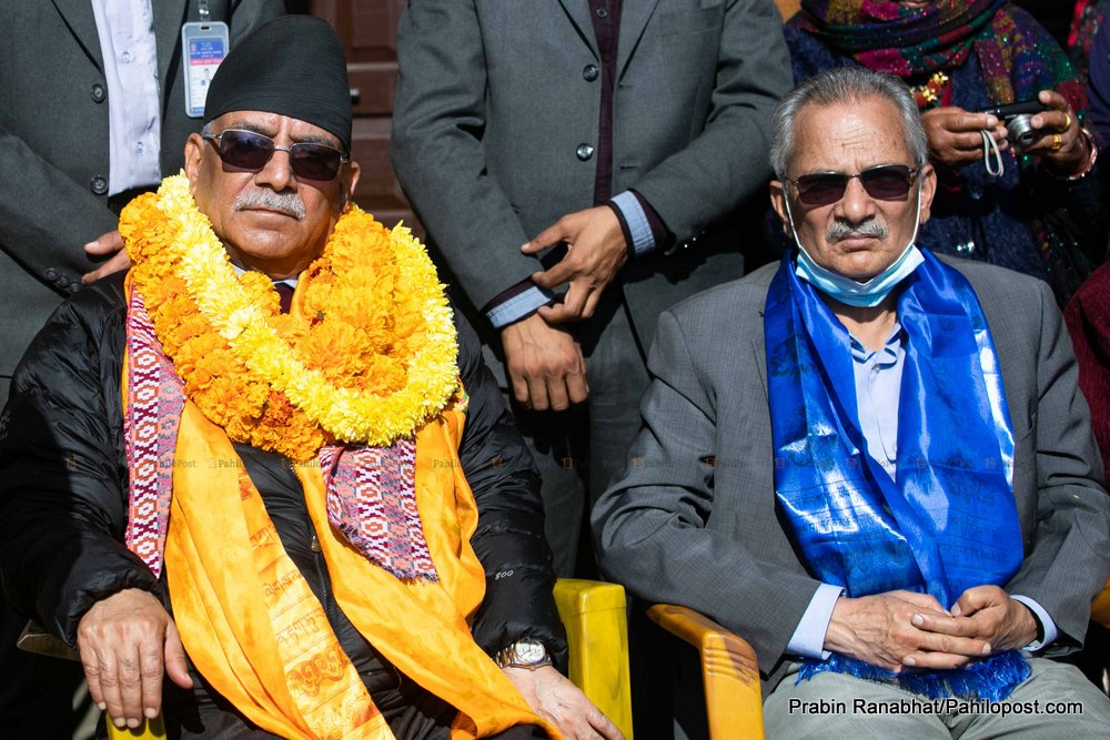 प्रचण्ड र बाबुरामको एकै स्वर : अग्रगमनलाई जिताऔं, प्रतिगमनलाई हराऔं