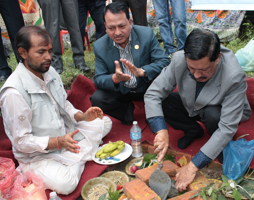 सागका लागि कीर्तिपुरमा कभर्डहल निर्माण शुरु, ८३ करोड खर्च हुने
