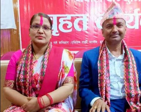 अर्घाखाँचीको पाणिनी गाउँपालिकामा एमालेका टेकराज र नर्मदा विजयी