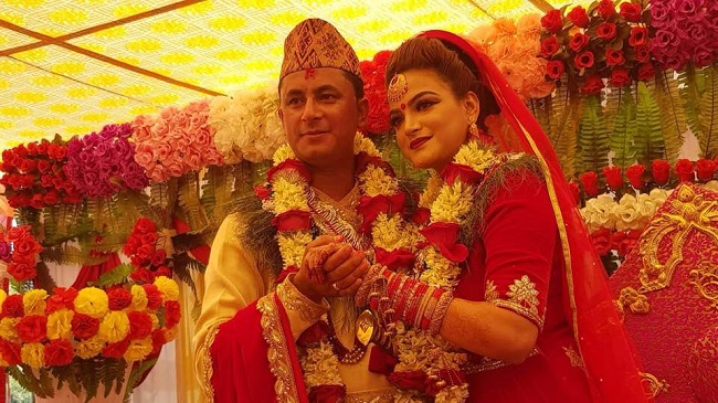 दीपिका प्रसाईं र दिवाकर भट्टराईको बिहे