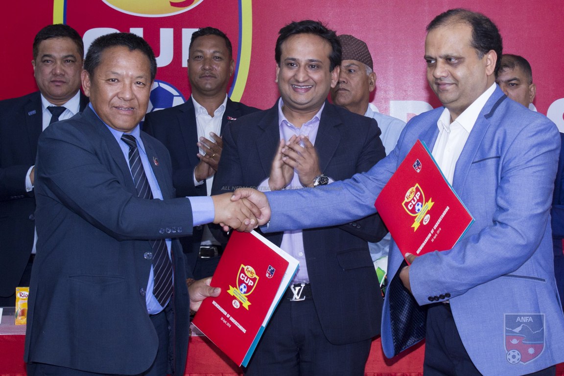 विद्यालय स्तरीय 'क्वीक्स कप' फुटबल हुने, सीजी ग्रुपसँग एन्फाको सम्झौता