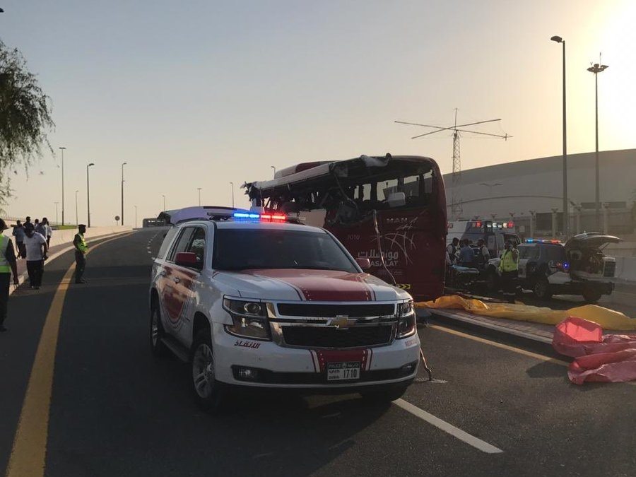दुबईमा पर्यटक सवार बस दुर्घटना, १७ जनाको मृत्यु