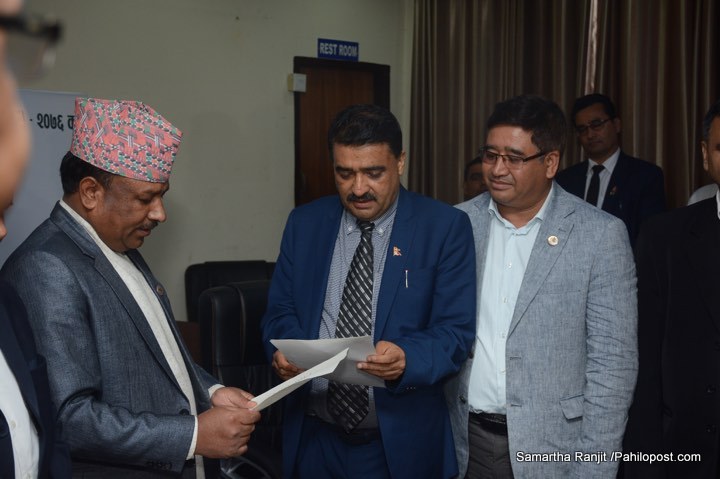 राखेप सदस्य सचिव र उपाध्यक्षको सपथ ग्रहण आज