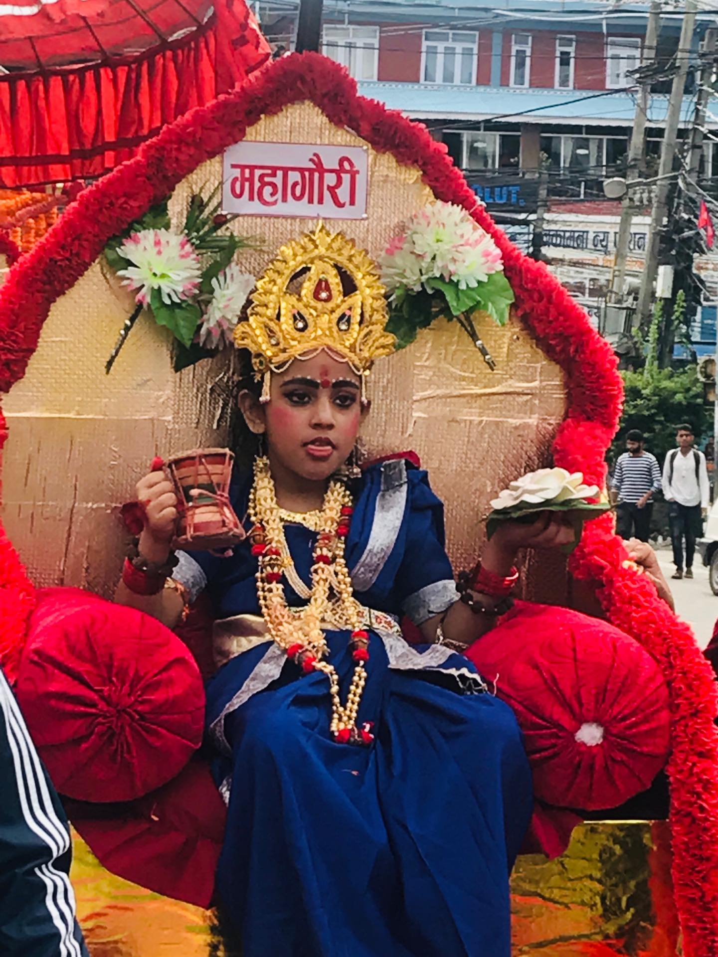 पोखरामा नवदुर्गा महोत्सव शुरुः पाँच किलोमिटर लामो कलशयात्रा