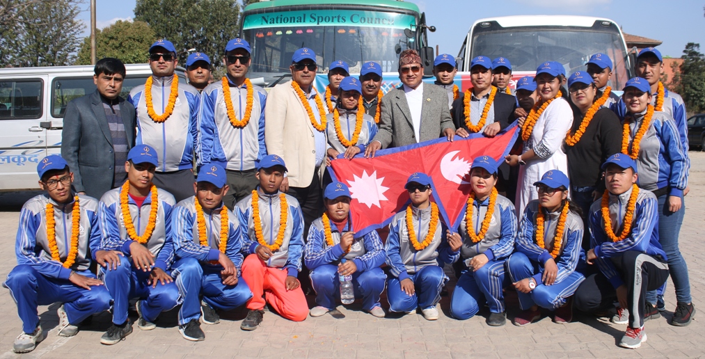 स्पेसल ओलम्पिक टोलीको बिदाइ