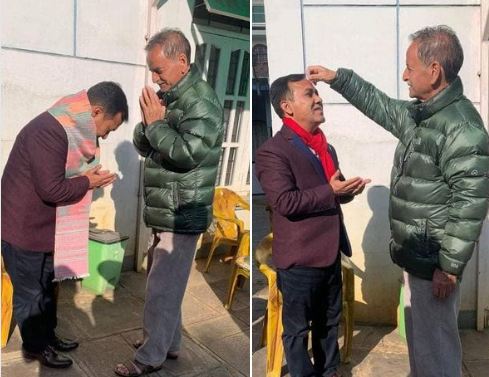 सिटौलाबाट आशीर्वाद लिए महामन्त्री शर्माले