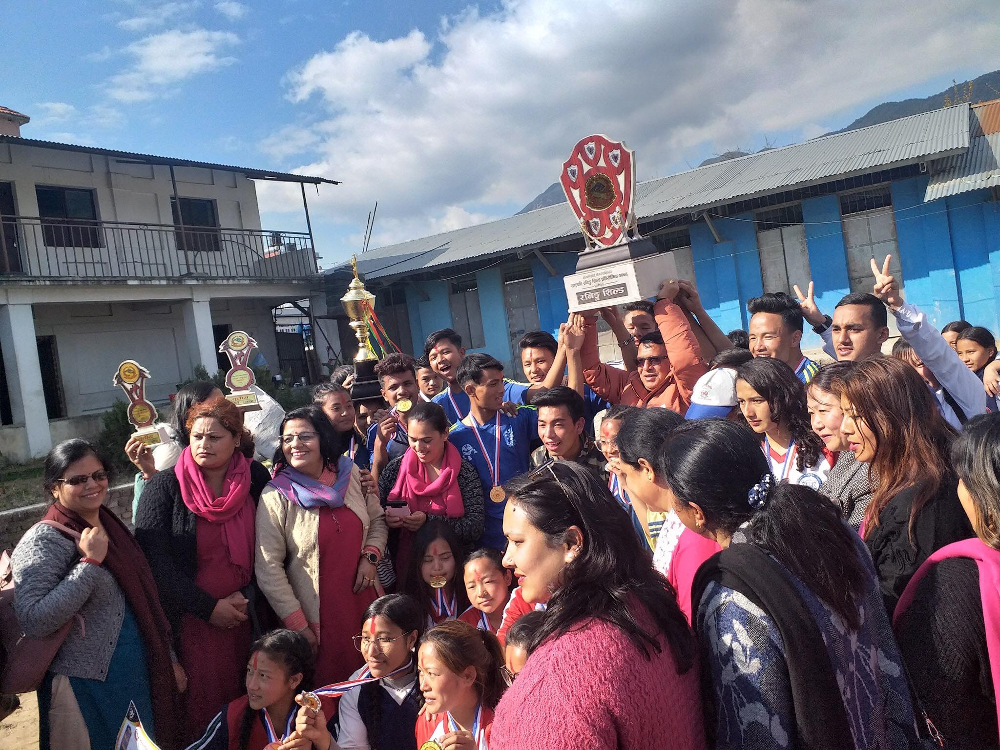 नगरस्तरीय राष्ट्रपति रनिङ शिल्ड प्रतियोगिता चामुण्डा माविलाई