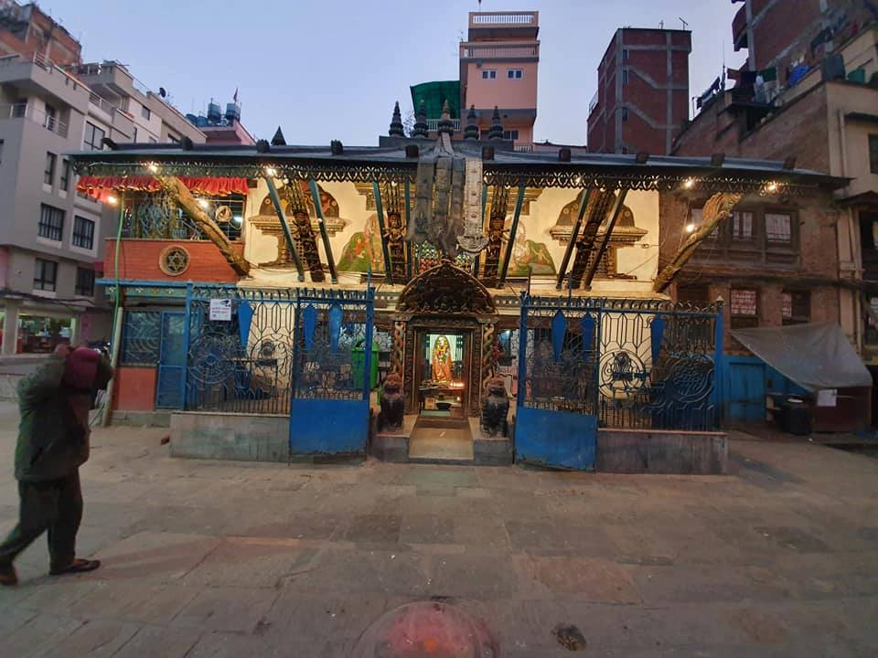 संकटा महांकालमा भक्तजनलाई प्रवेश निषेध, कोरोनाविरुद्ध लड्न जात्रापर्वमा सतर्कता अपनाउँदै नेवार समुदाय