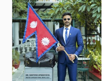 'मिस्टर सुप्रानेश्नल' मा नेपालको प्रतिनिधित्व गर्दै सन्तोष उपाध्याय